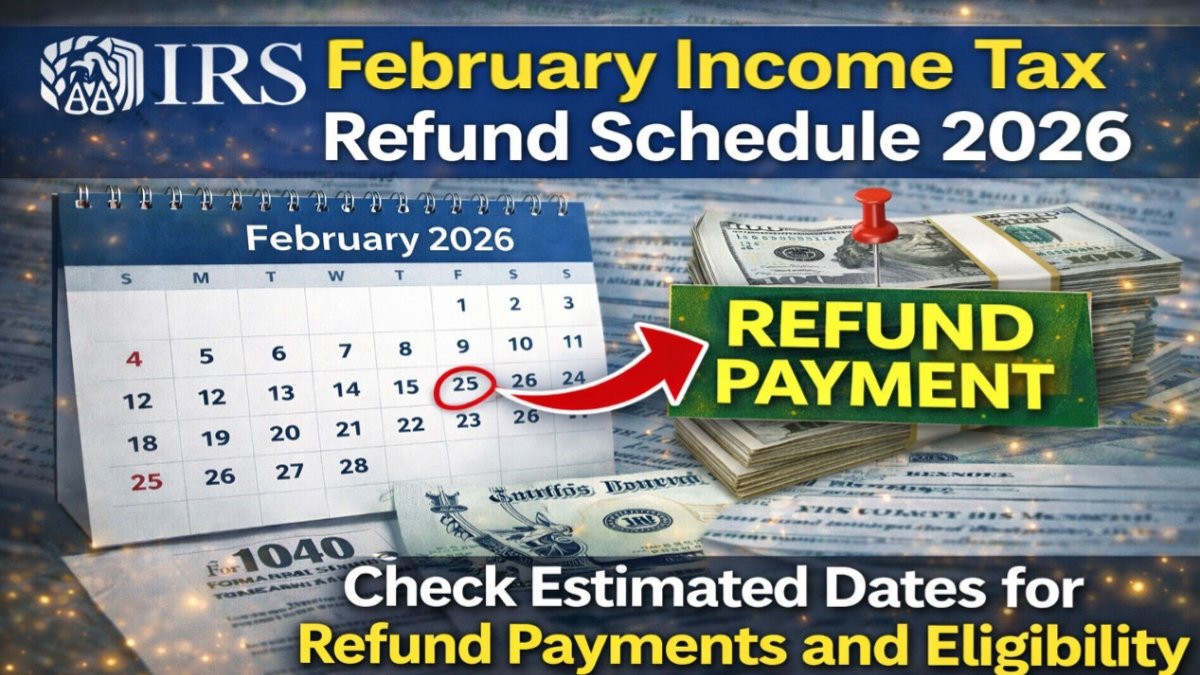 IRS February Income Tax Refund Schedule 2026